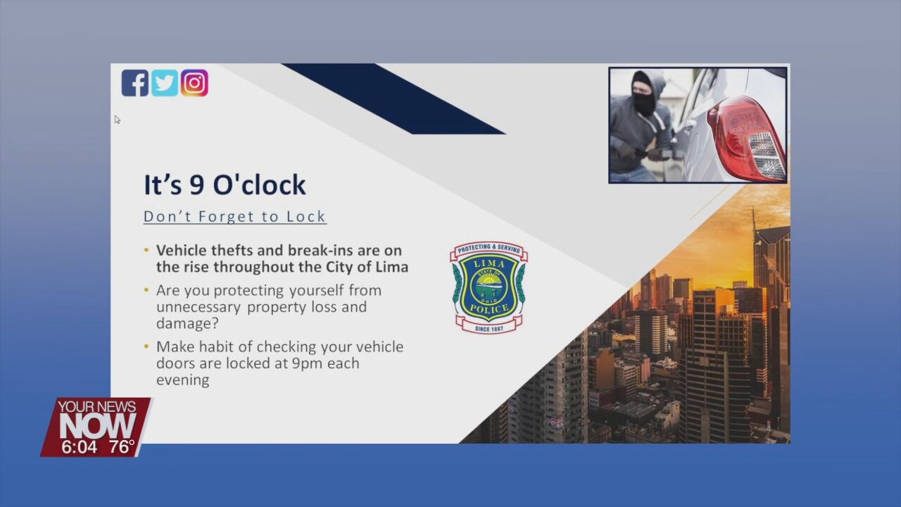 An unusually high amount of vehicle break-ins has Lima police heading to social media